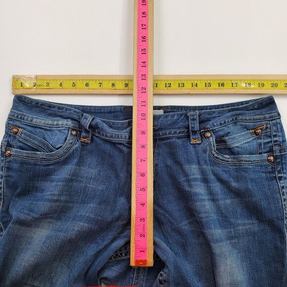 Venezia Womens Bootcut Denim Jeans Sz 20 Mid Rise Medium Wash Stretch Blue Pants - Picture 8 of 12